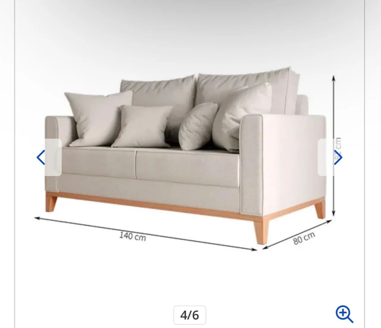 Vendo sofá de linho seminovo  - Foto 2