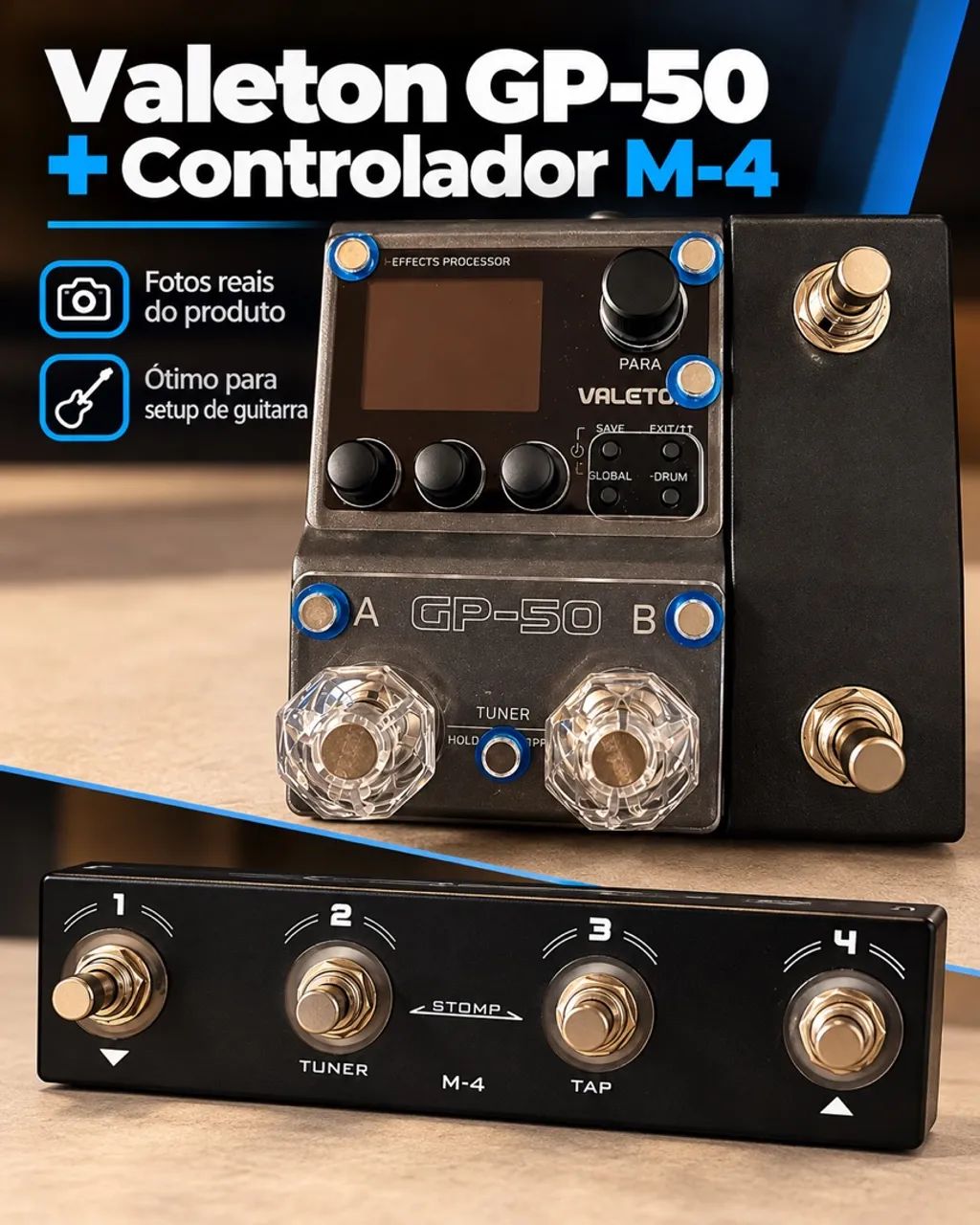 KIT VALETON GP50+ CONTROLADOR M-4