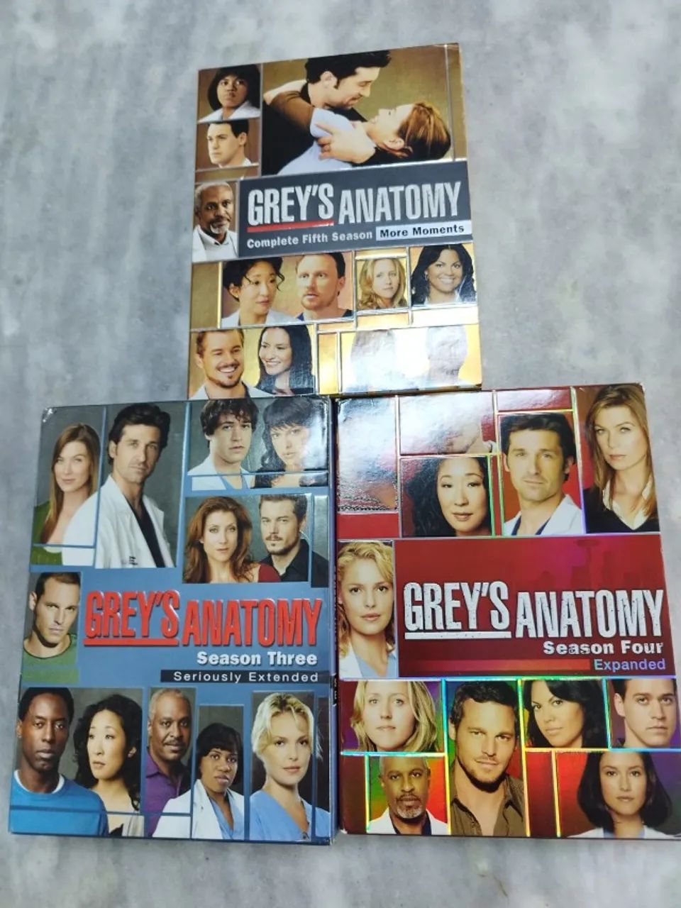 Grey's Anatomy - temporadas 3, 4 e 5 em DVDs