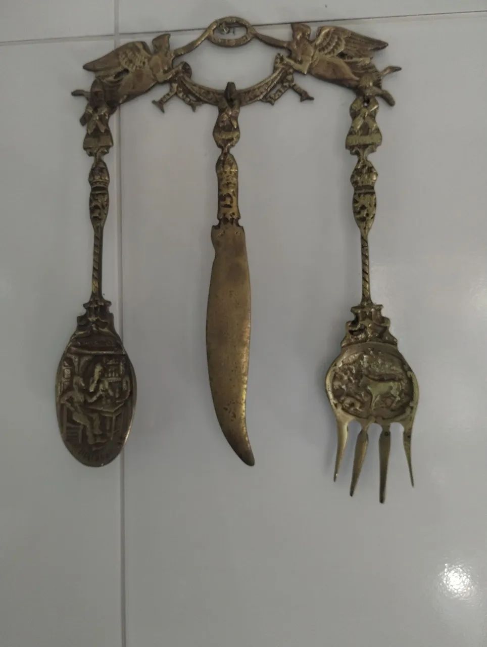 Talher antigo bronze 