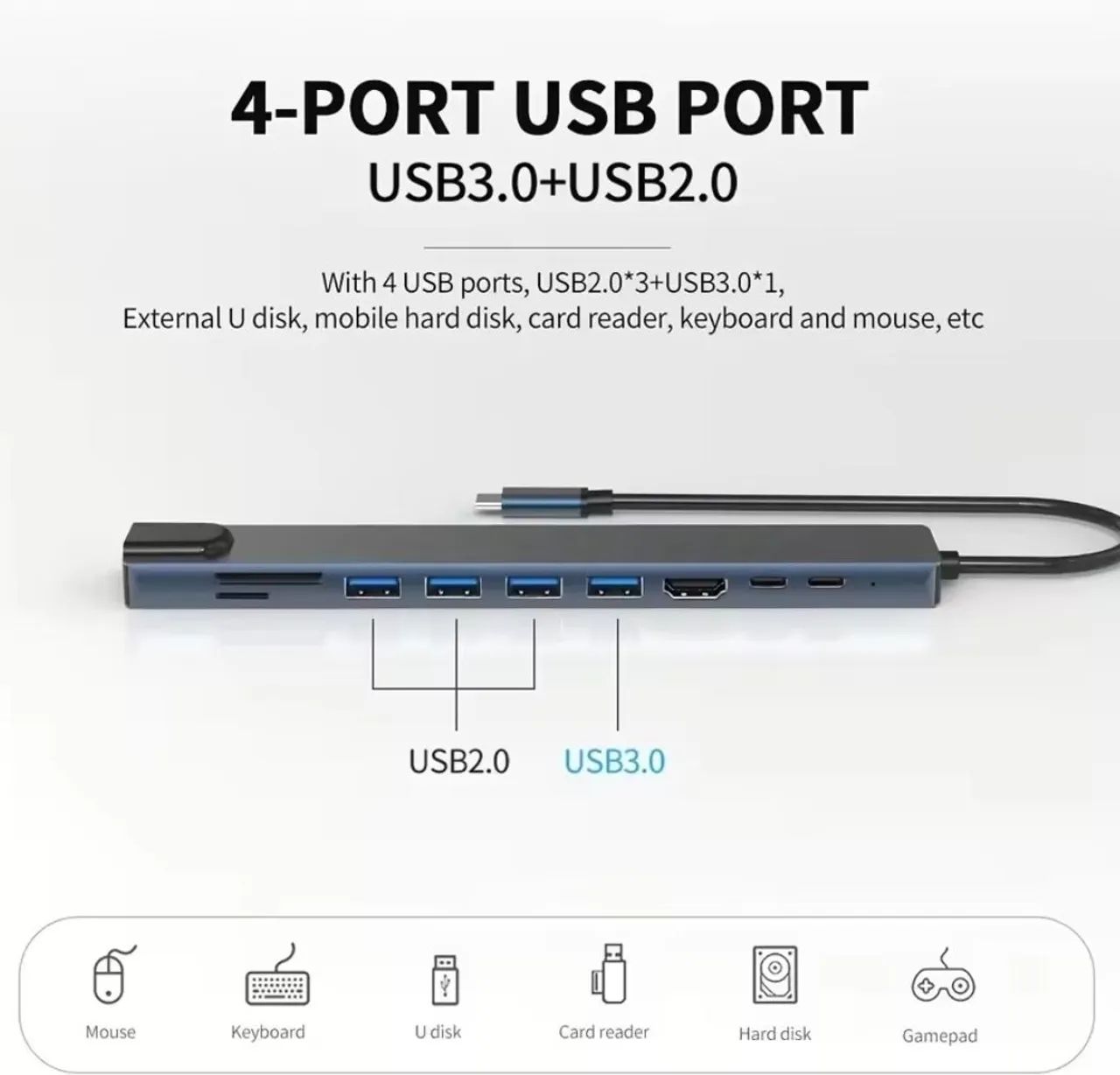 Hub 10 em 1 Usb-c em alumínio  - Foto 3