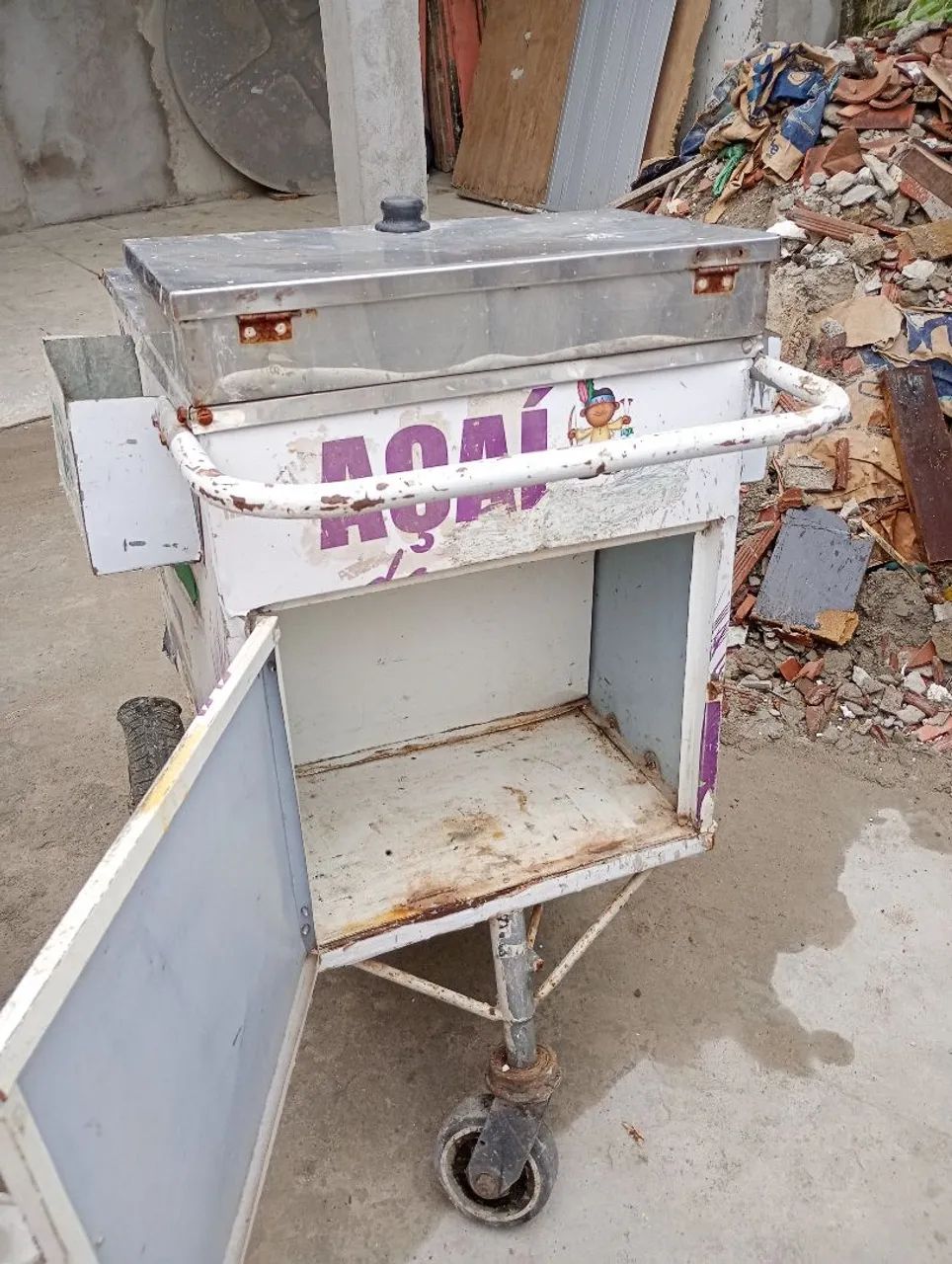 Carrinho de lanche, bastante usado,mas aínda da para usar. - Foto 6