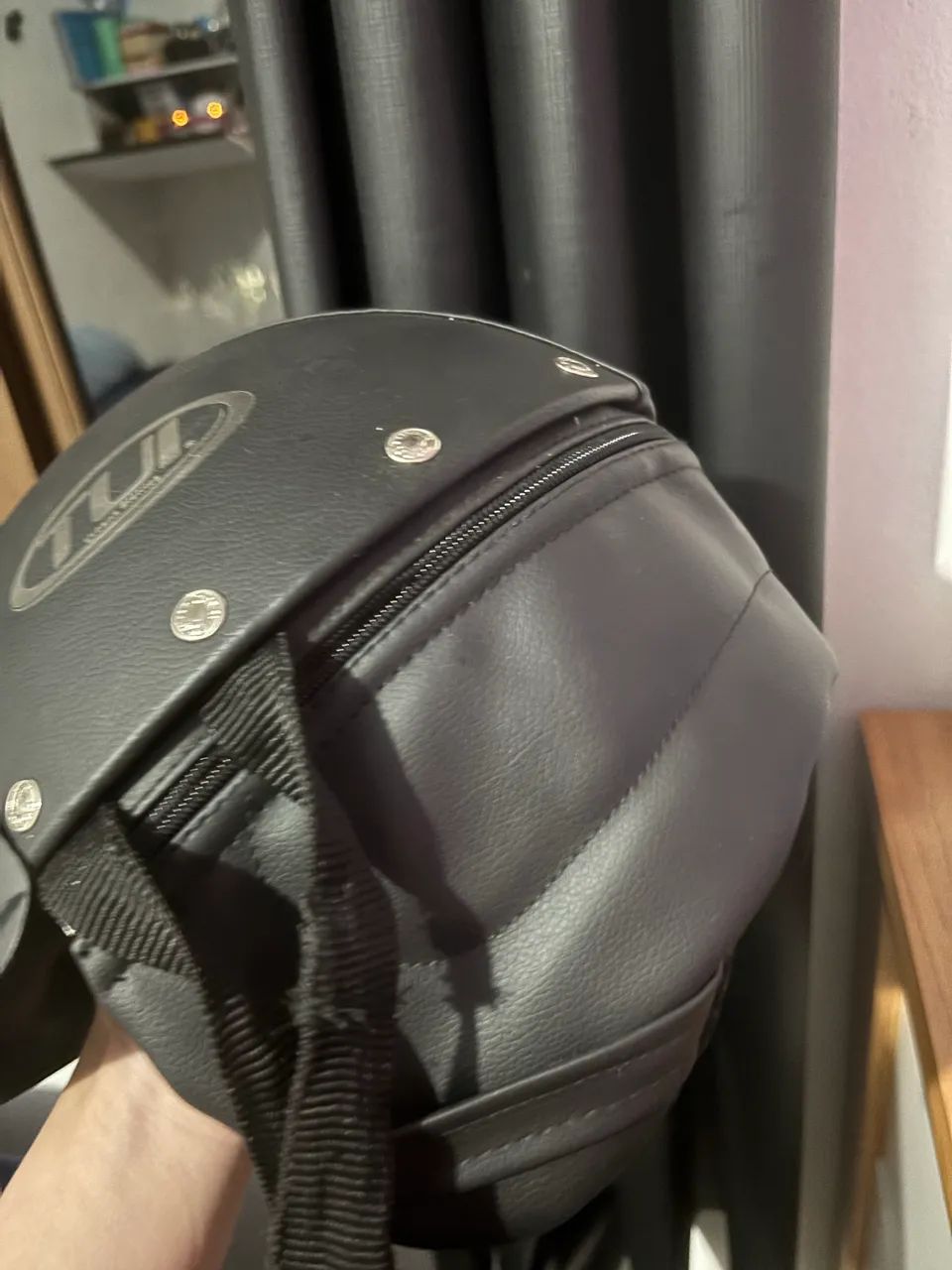 Capacete TUI com protetor pescoço - Foto 3