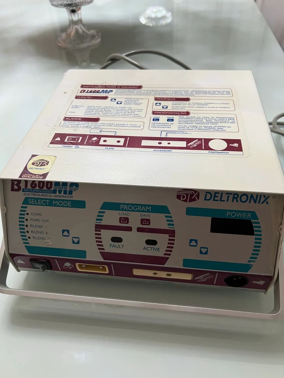 Cauterio elétrico deltronix com pedal, ponteira e placa novos  - Foto 2