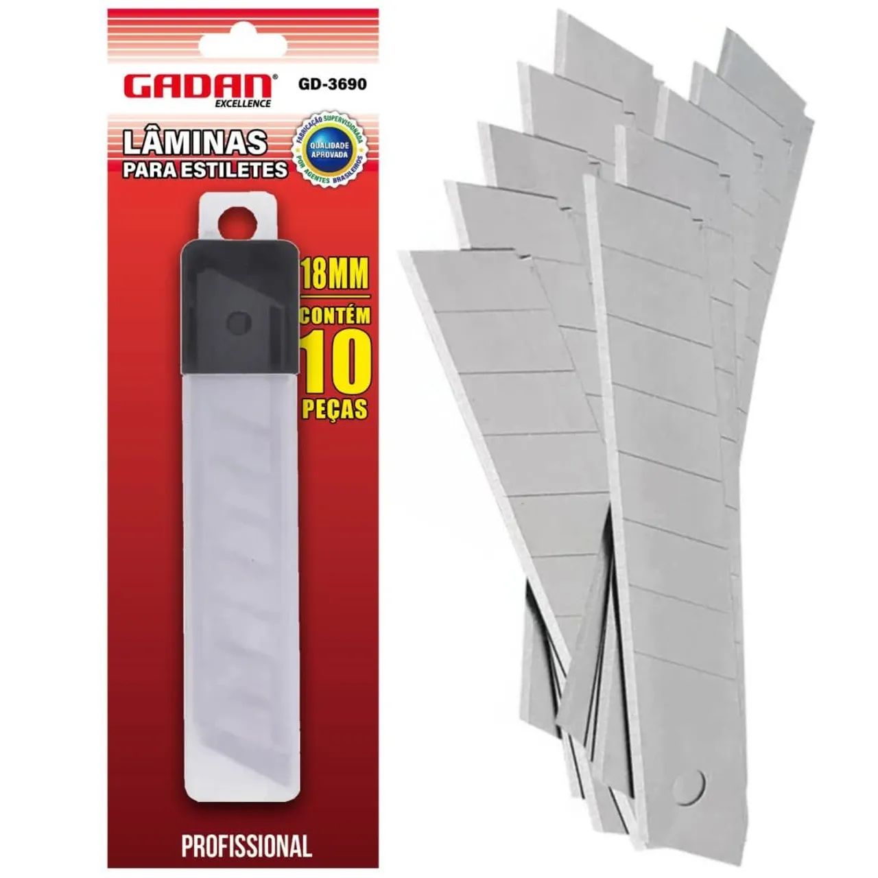 Refil c/ 10 Lâminas para Estilete