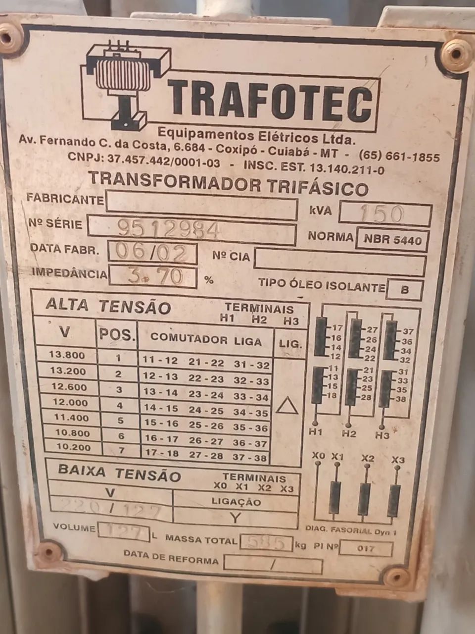 Venda transformador 