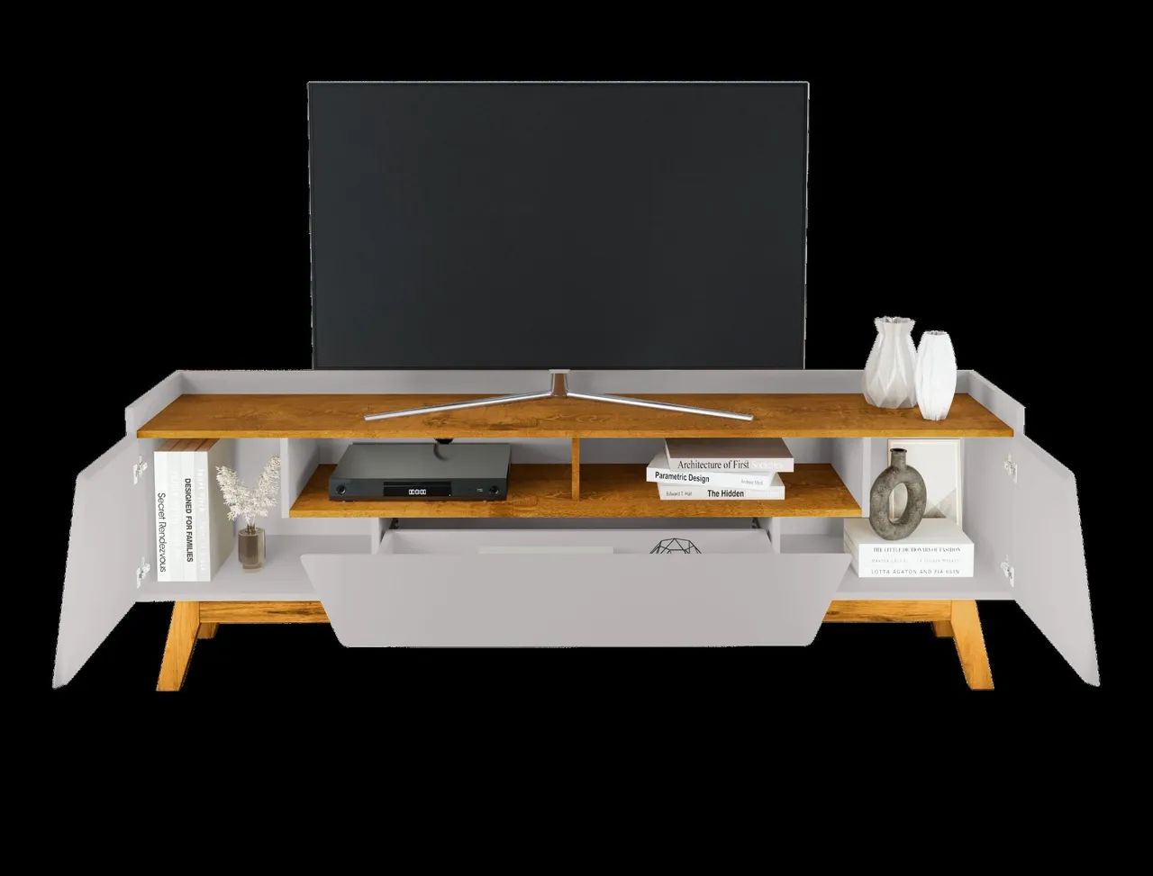 RACK PARA TV ATÉ  70 POLEGADAS 2 PORTAS E 1 GAVETA65138002444803124