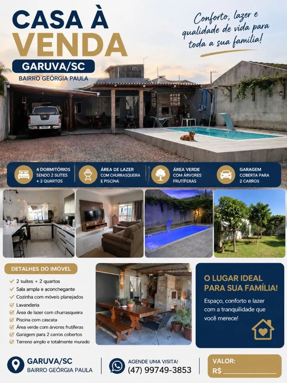 Vendo linda casa