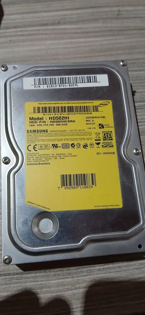 HD 500GB Samsung 