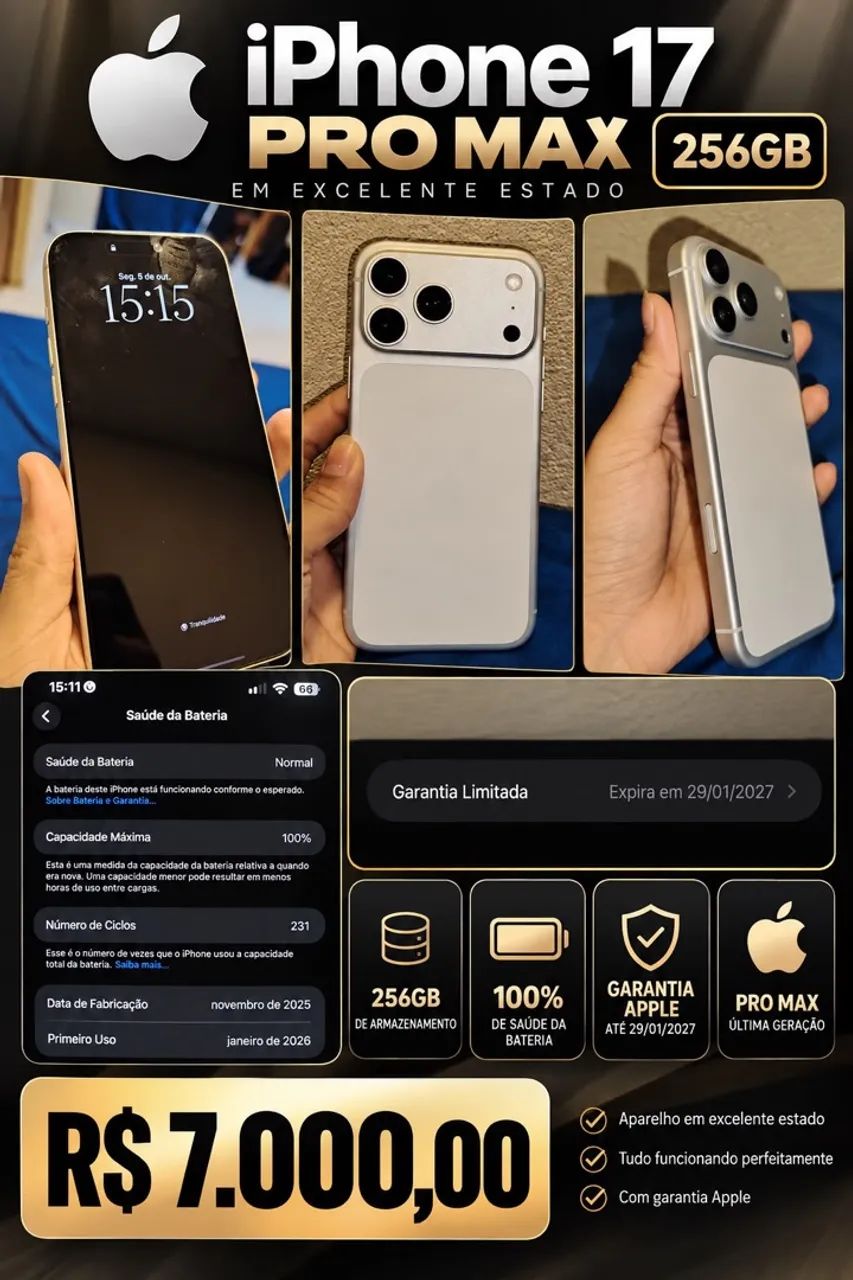 Vendo IPhone 17 Pro Max 