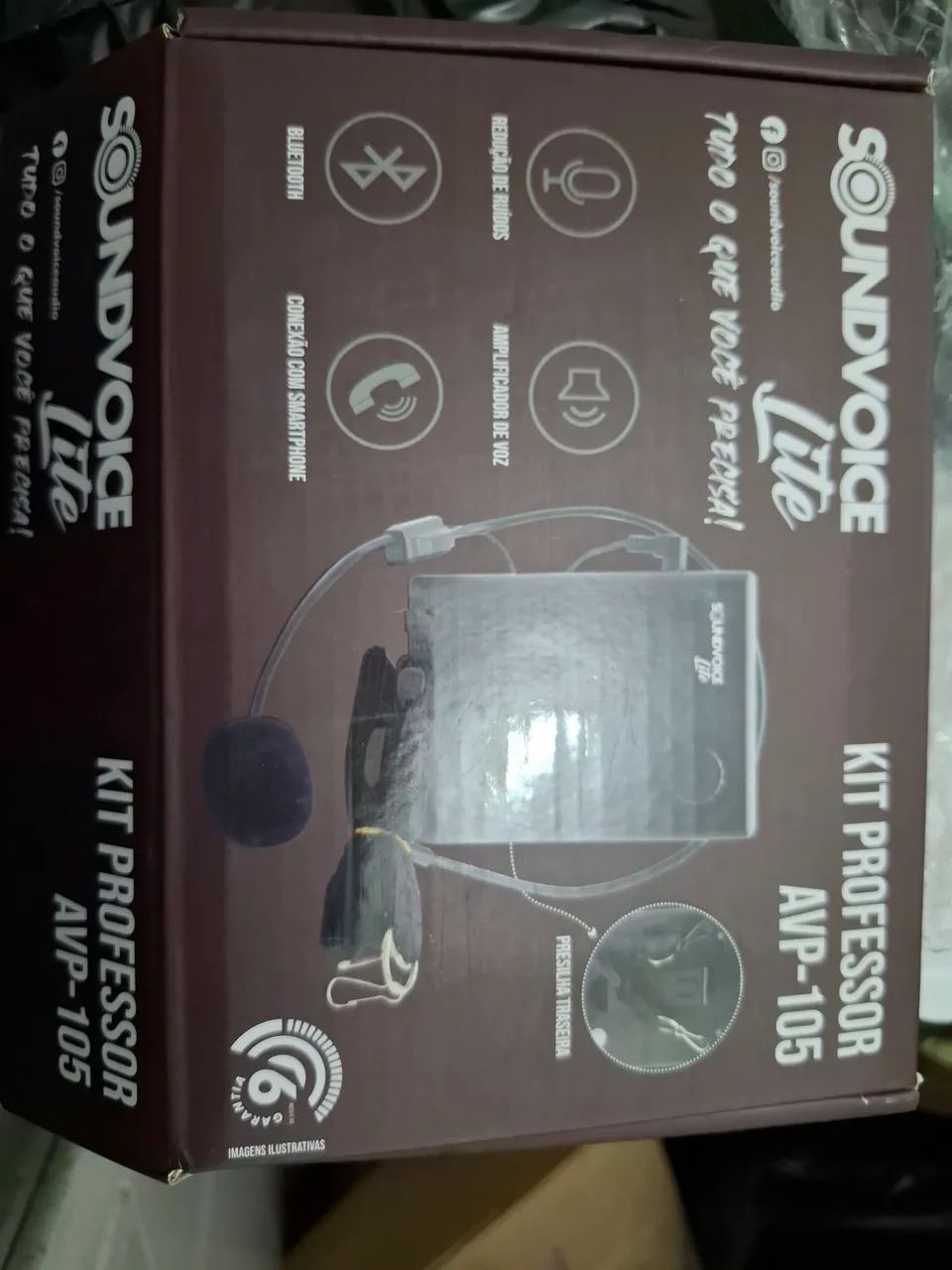 Amplificador portátil para professor com microfone e Bluetooth  - Foto 4