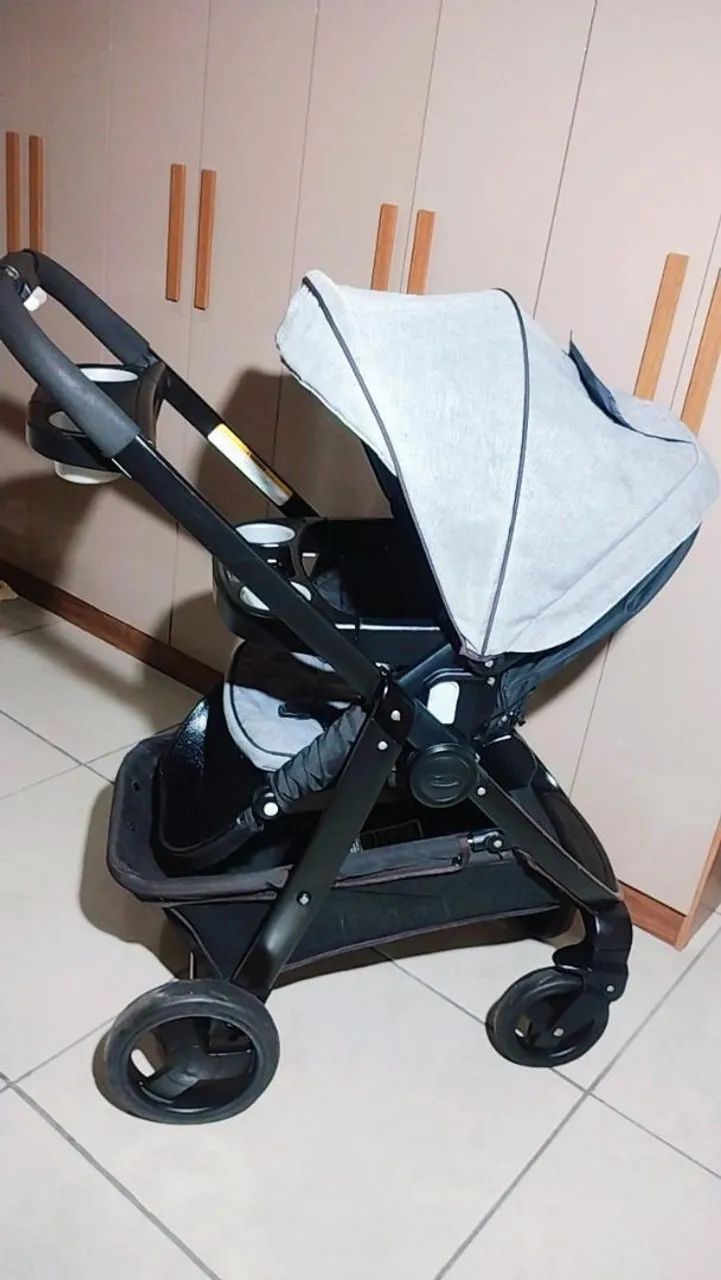Carrinho + bebe conforto importado - Foto 4