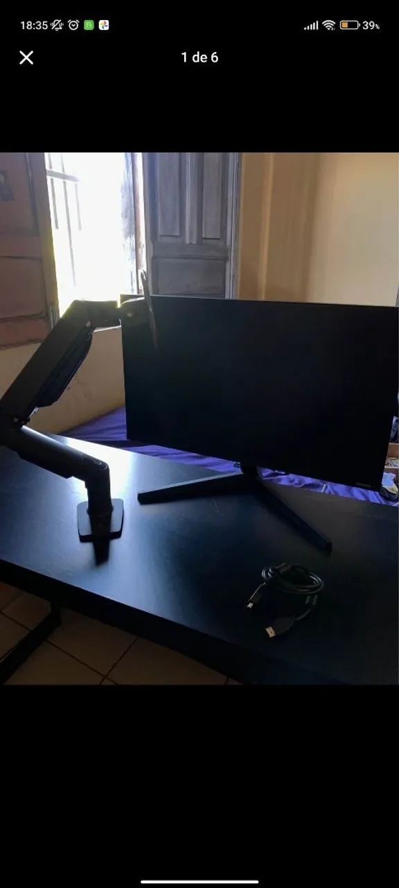 Monitor Gamer Samsung 24 Polegadas + Braço Articulado Onistek