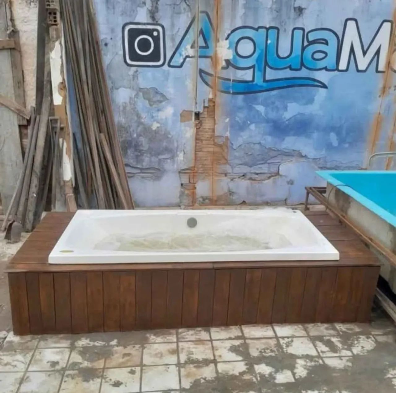 Piscina hidro massagem com deck móvel completa  - Foto 2