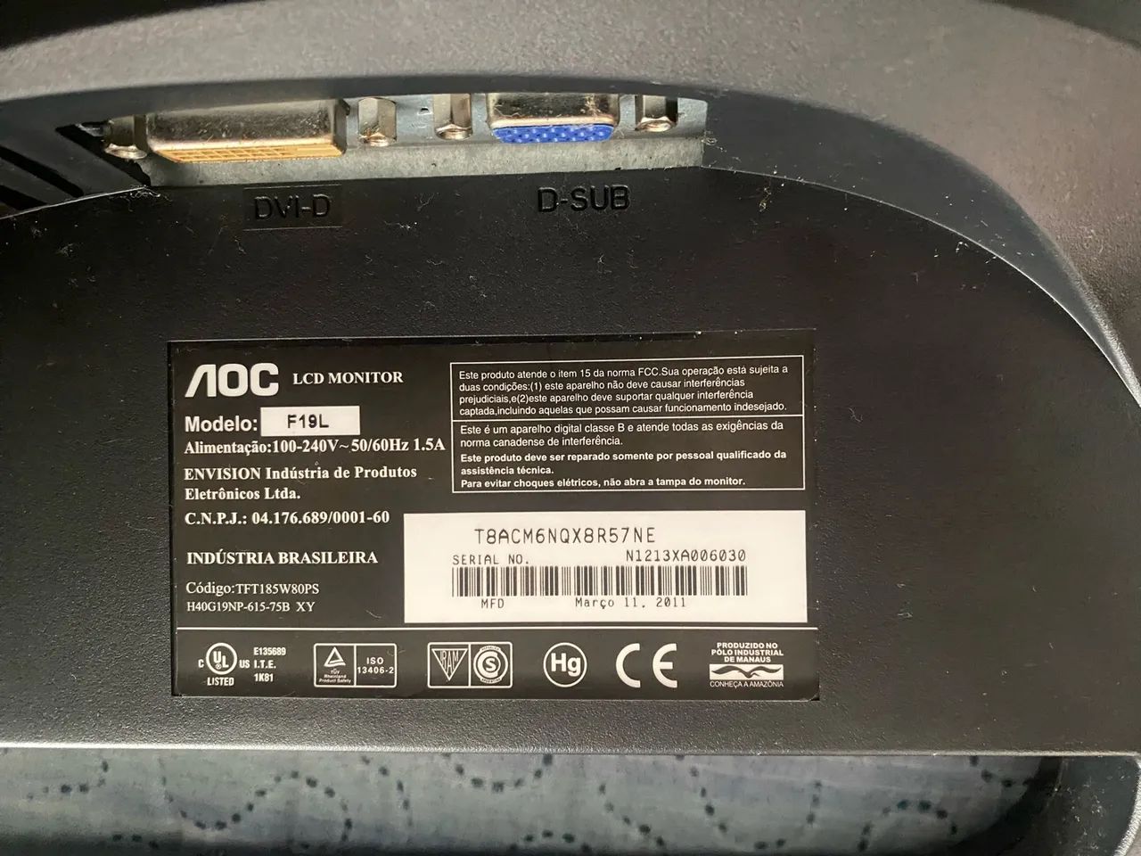 Monitor LCD AOC - Foto 3