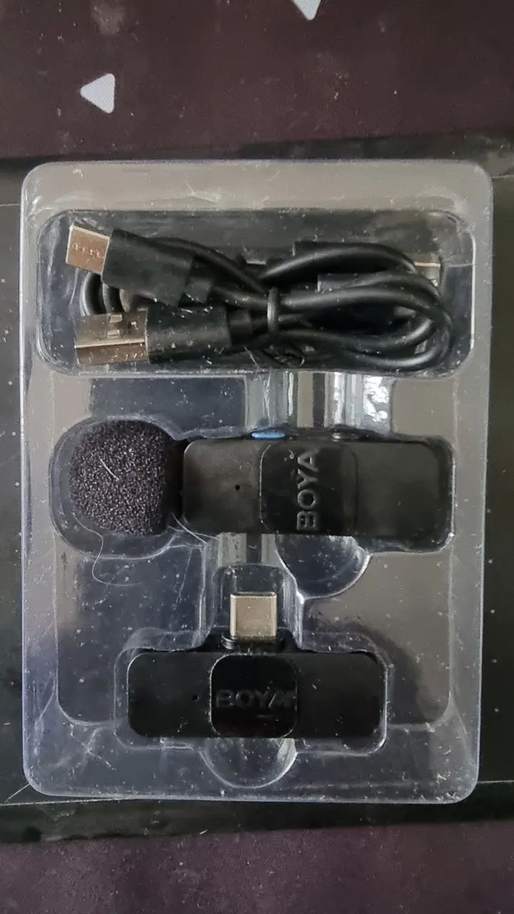 Microfone de lapela sem fio Boya - Foto 2