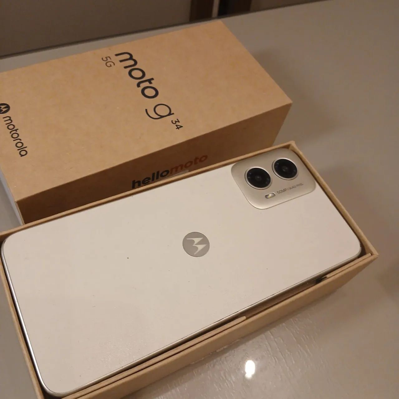 Moto G34 Branco 256GB - Foto 2