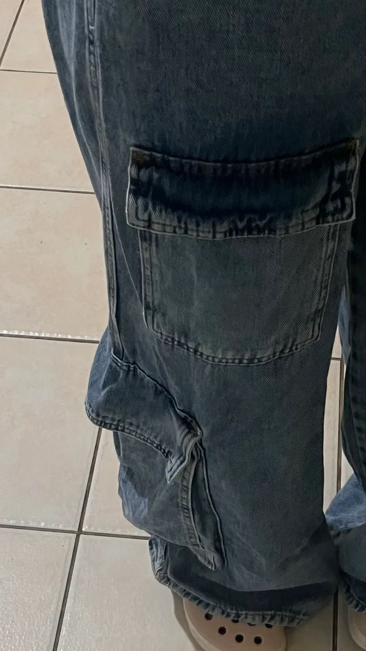 Calça wide leg 