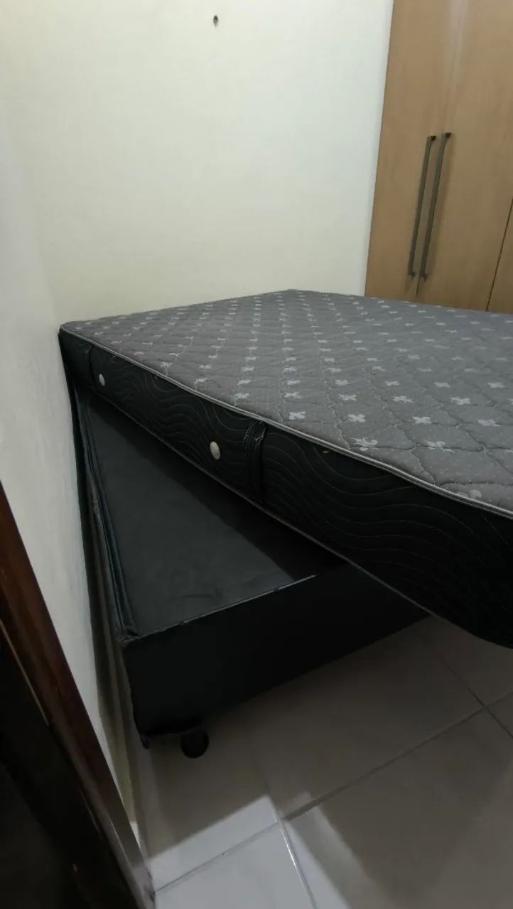 CAMA BOX CASAL + COLCHÃO POTENZA BLACK D60 - Foto 4
