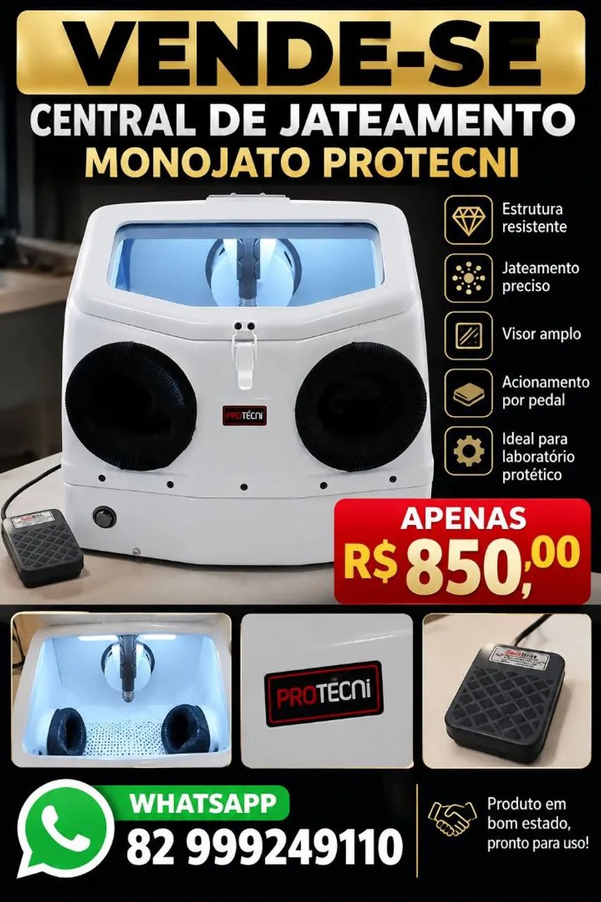 Jateadora jateamento prótese 