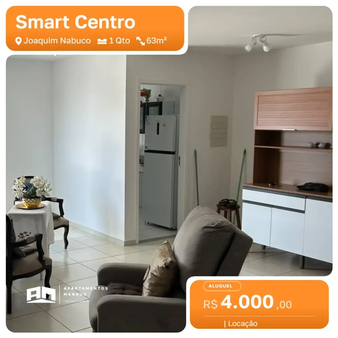 Smart Centro - 1 Quarto - Joaquim Nabuco