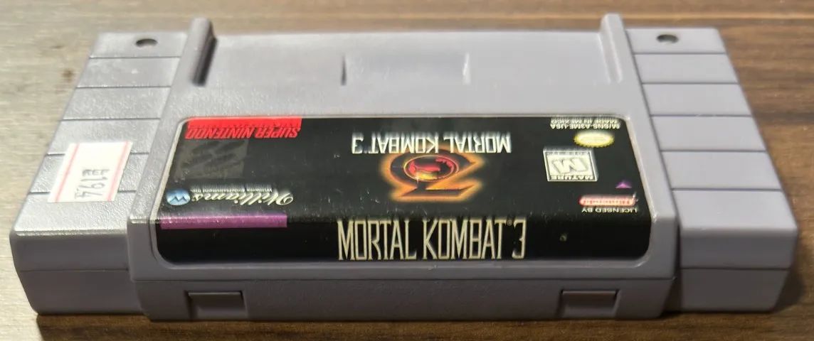 Mortal Kombat 3 Original SNES Super Nintendo REF.194 - Jogos de