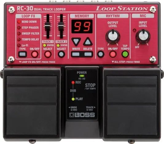 Pedal De Efeito Boss Rc Loop Station Rc-30 Vermelho - Foto 2