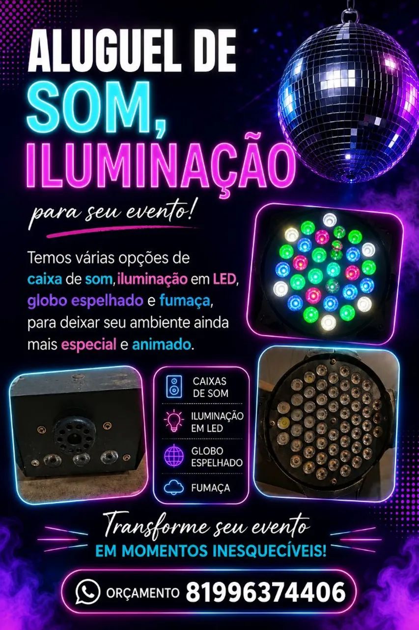 Som e iluminação 
