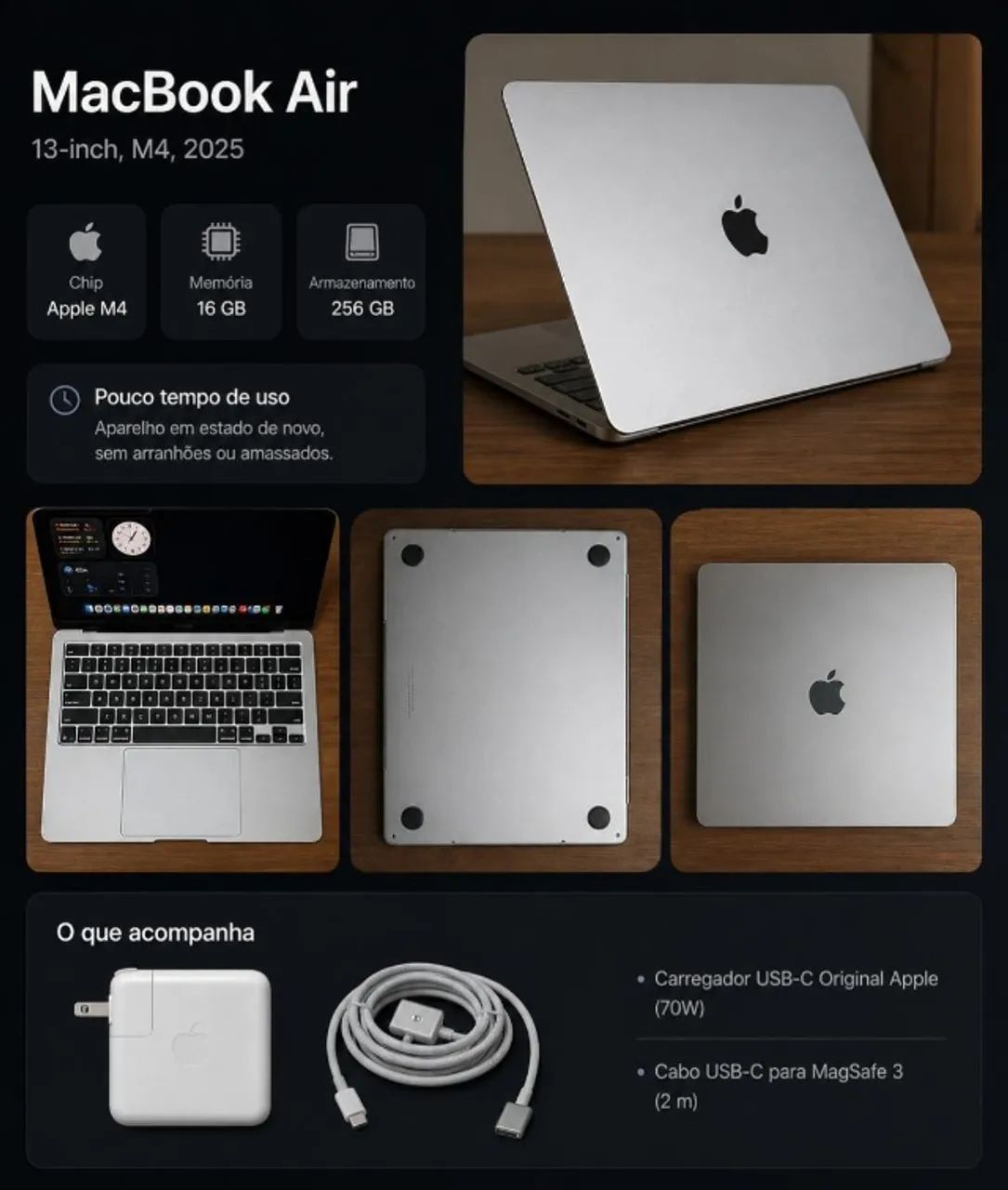 Macbook air M4 16Gb Ram 256Gb Prata - Notebooks - Jardim D'Abril
