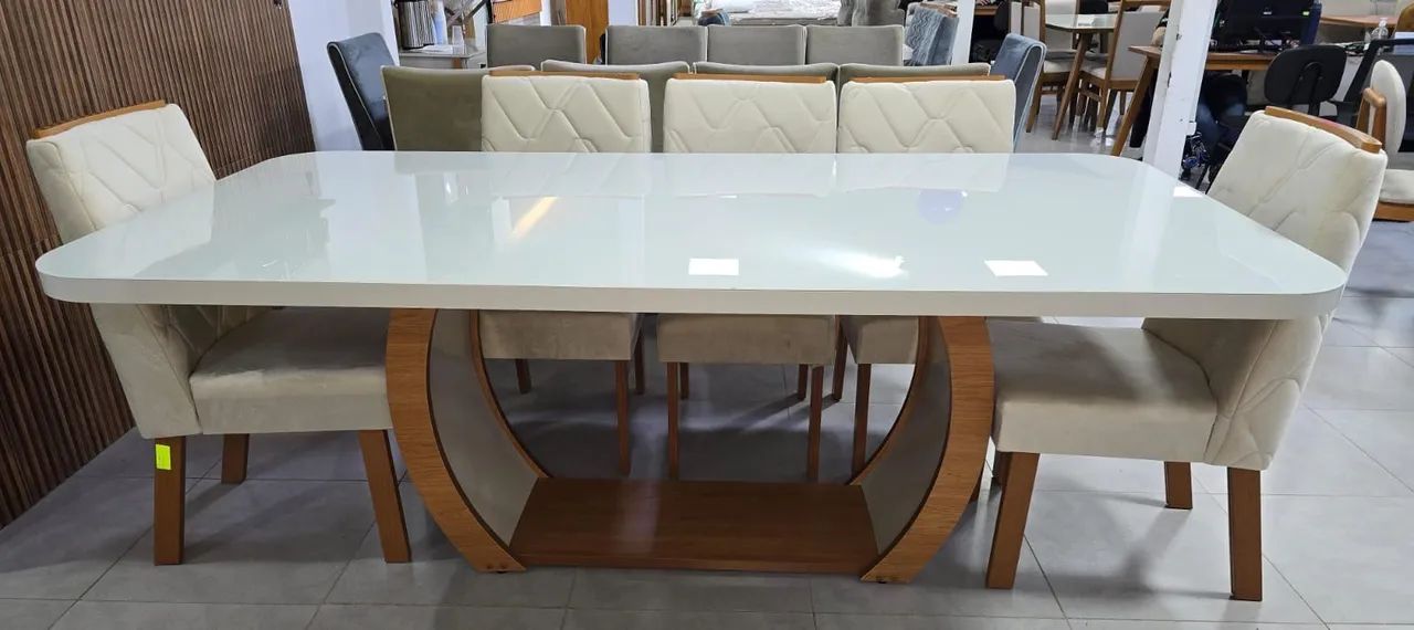 Mesa de Jantar 8 Lugares Conforto e Qualidade Pronta Entrega  - Foto 5