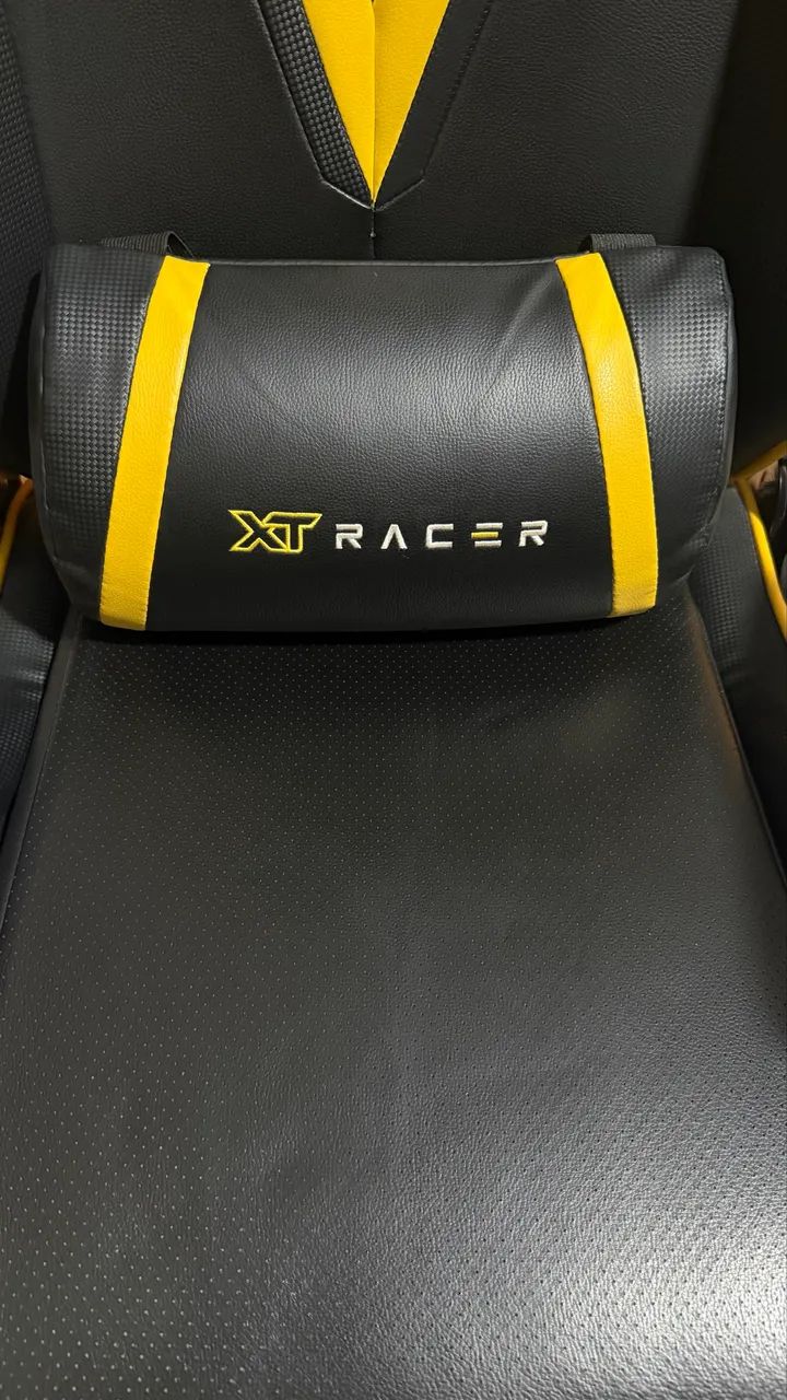 CADEIRA GAMER XT RACER VIKING - Impecável - Preta e Amarela - Foto 4