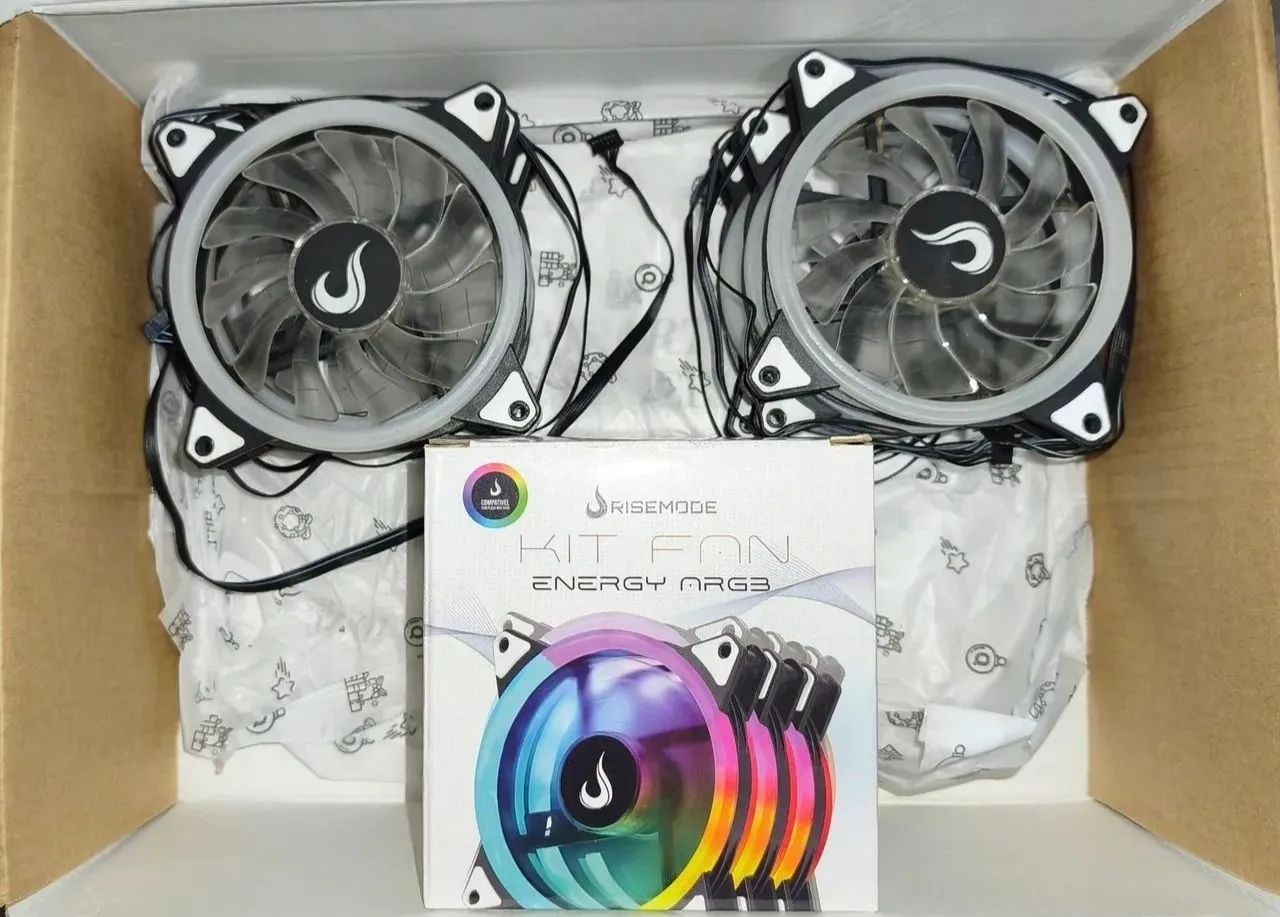 Ventoinhas Argb com controladoras Rise Mode - Foto 2