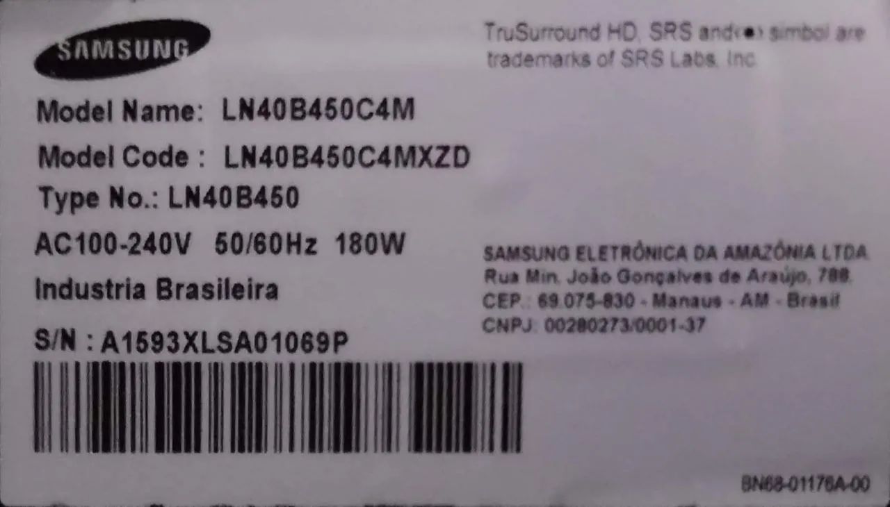 TV LCD Samsung 40", modelo LN40B450 - Foto 5