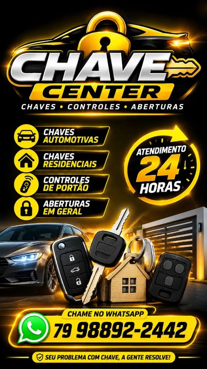 Chaveiro 24h chave cente * 