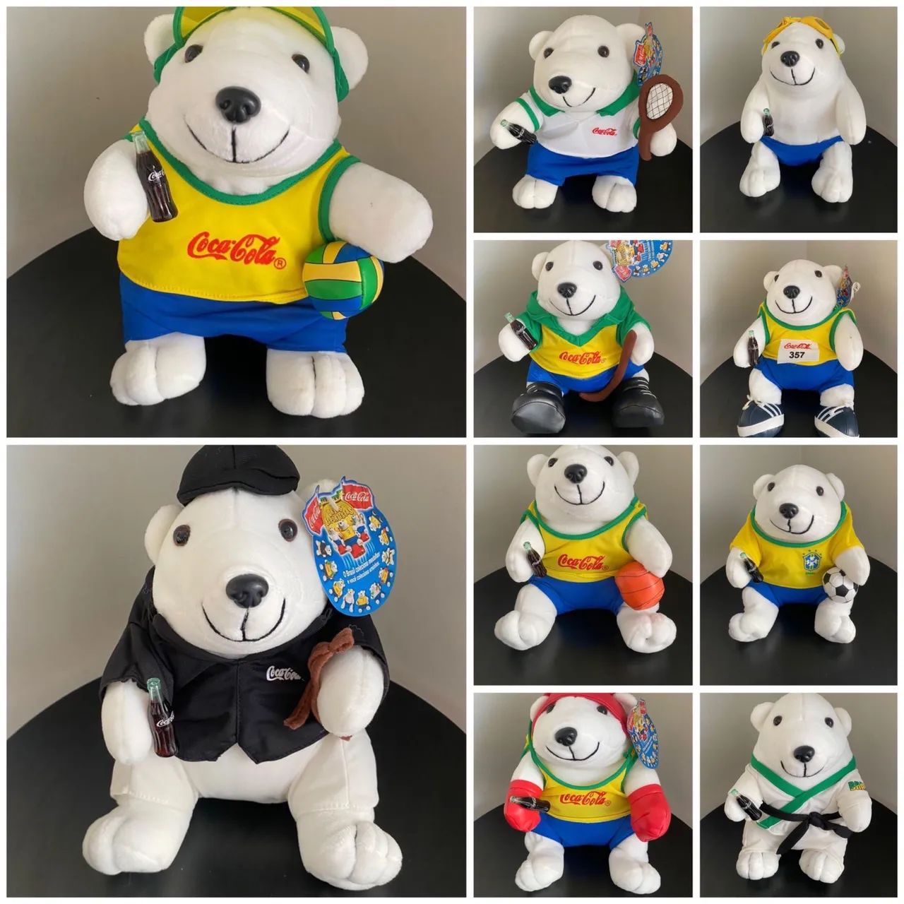 Urso de pelúcia da Coca-Cola das Olimpíadas de 2000 com 10.  - Foto 4