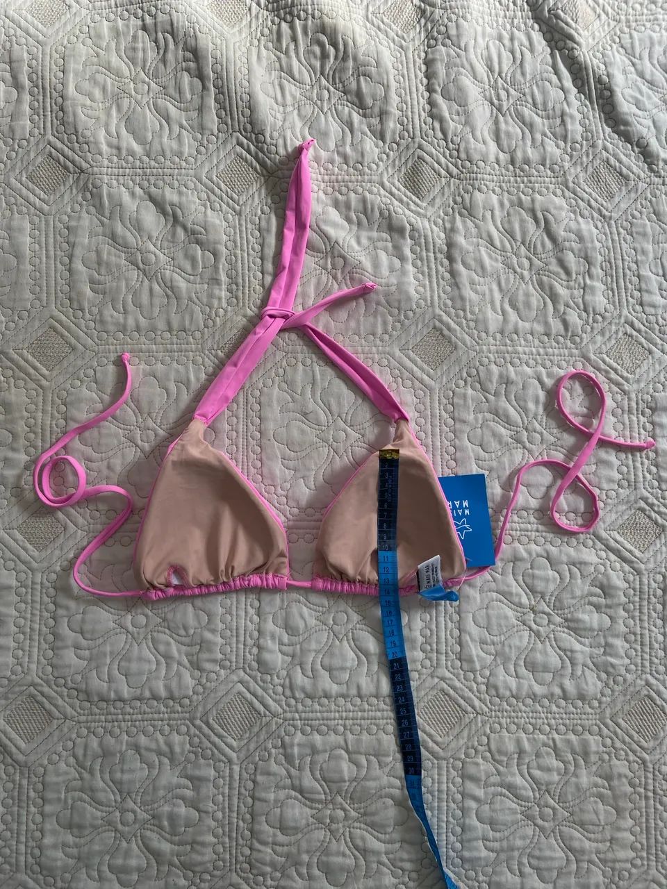 Biquíni top cor de rosa chiclete tamanho g com bojo  - Foto 3