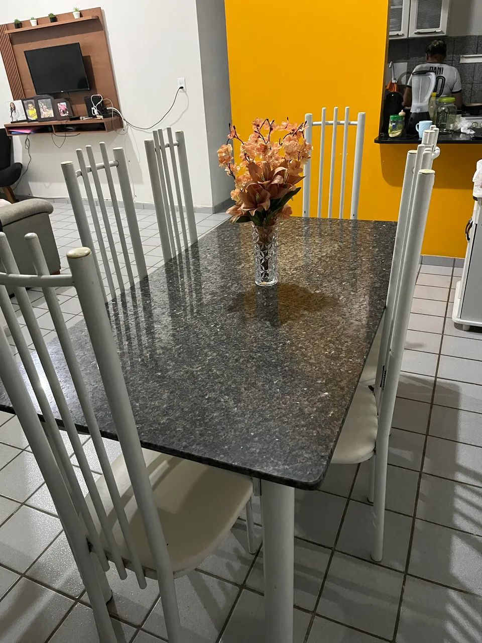 Mesa de mármore(6 lugares) - Foto 4