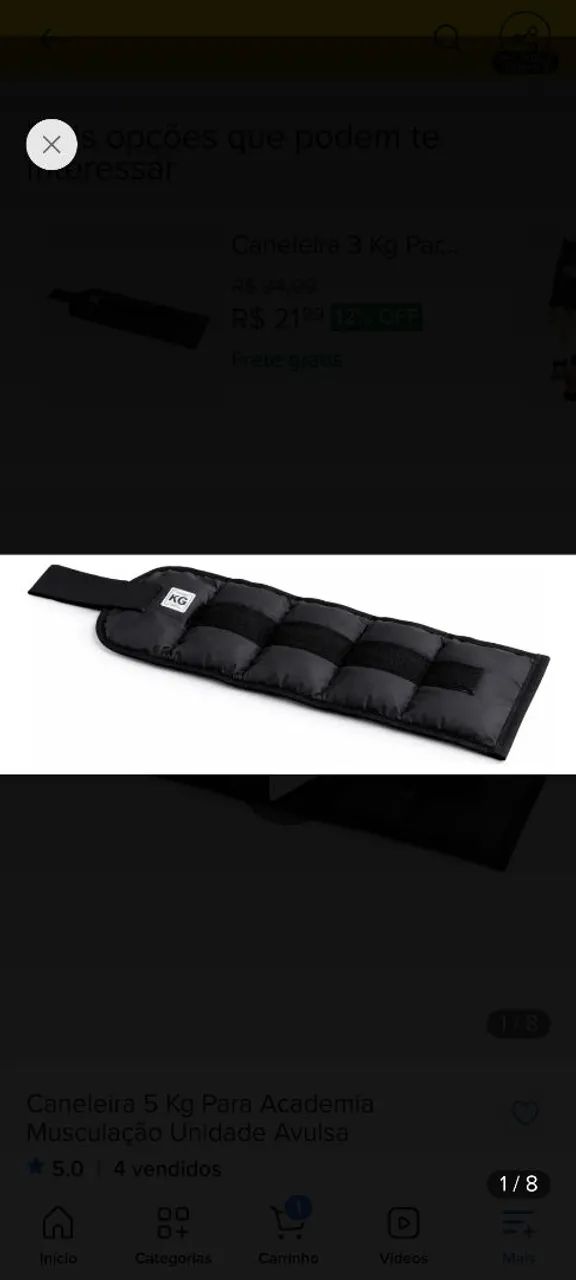 Caneleira par 5 kg cada