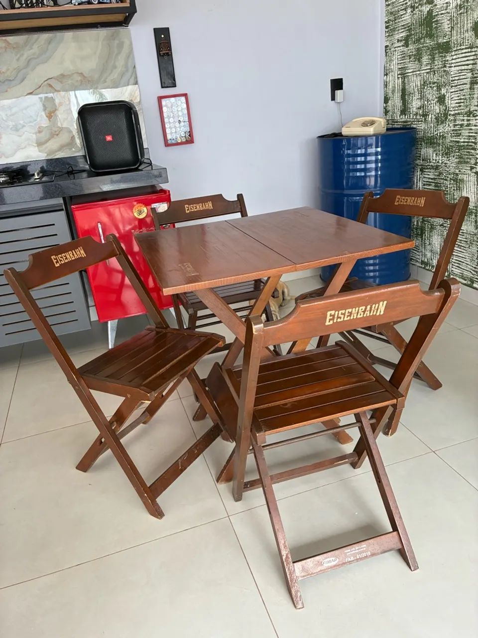 Mesa + 4 Cadeiras Eisenbahn - $350,00 - Foto 2