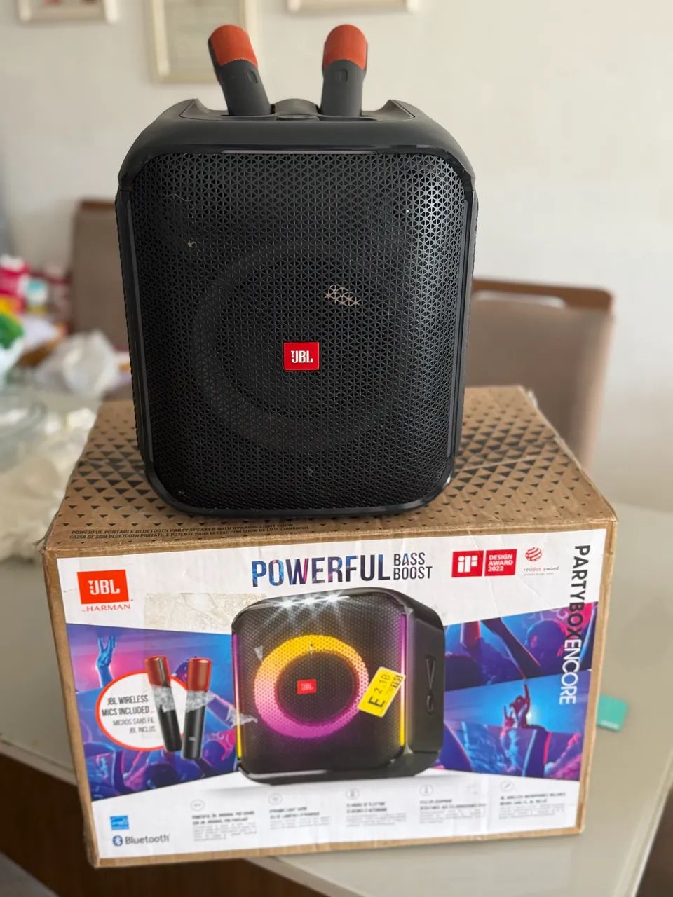 JBL PartyBox Encore - Caixa de Som Bluetooth, Com Microfone - Foto 3