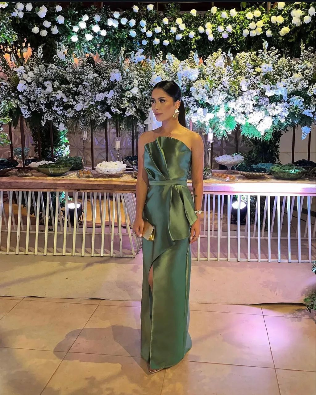 Vestido de festa longo verde - Foto 3