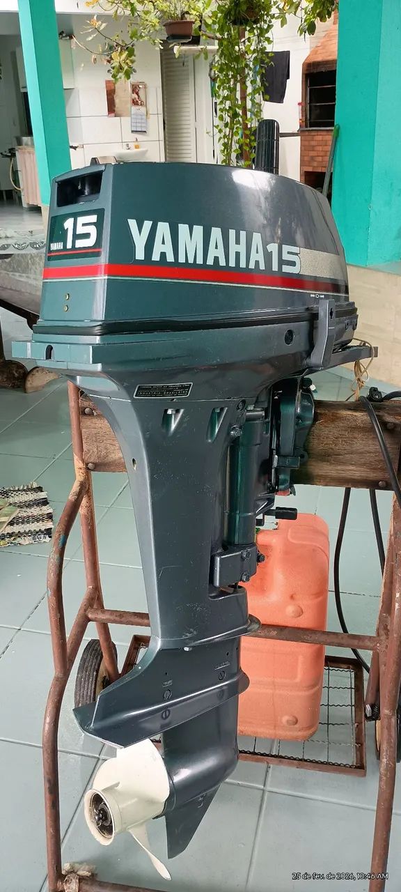 Motor de popa Yamaha 15hp ( relíquia ) - Foto 2