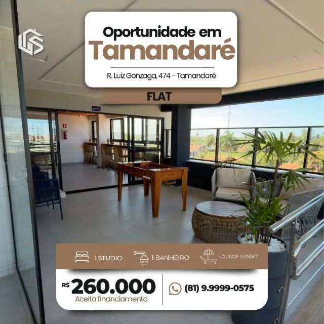 Flat Pronto em Tamandaré | ALMARES | R$ 260 Mil - Foto 4