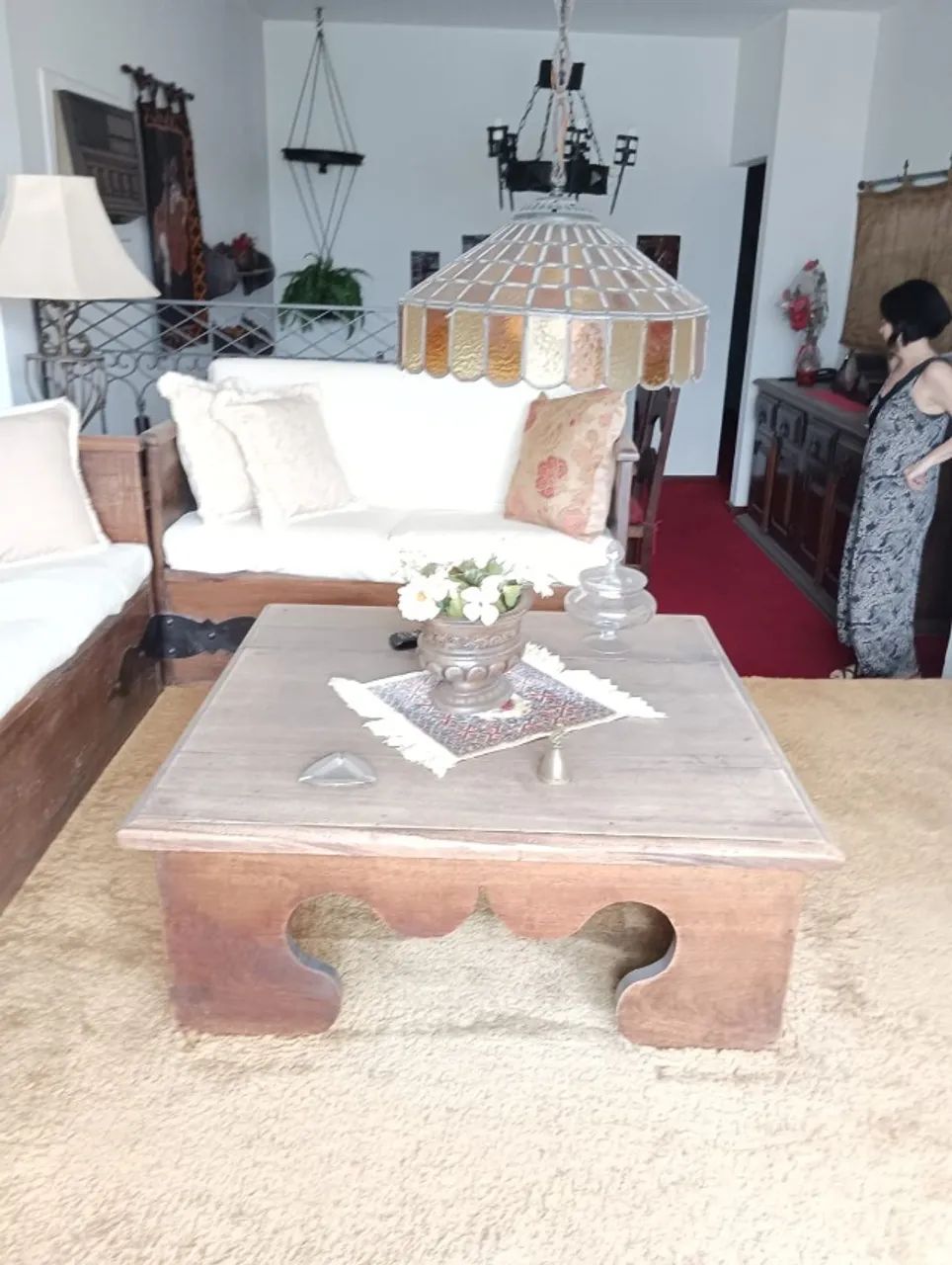 Conjunto de Sofás Rústicos - Madeira Maciça "década de 70" - Foto 3