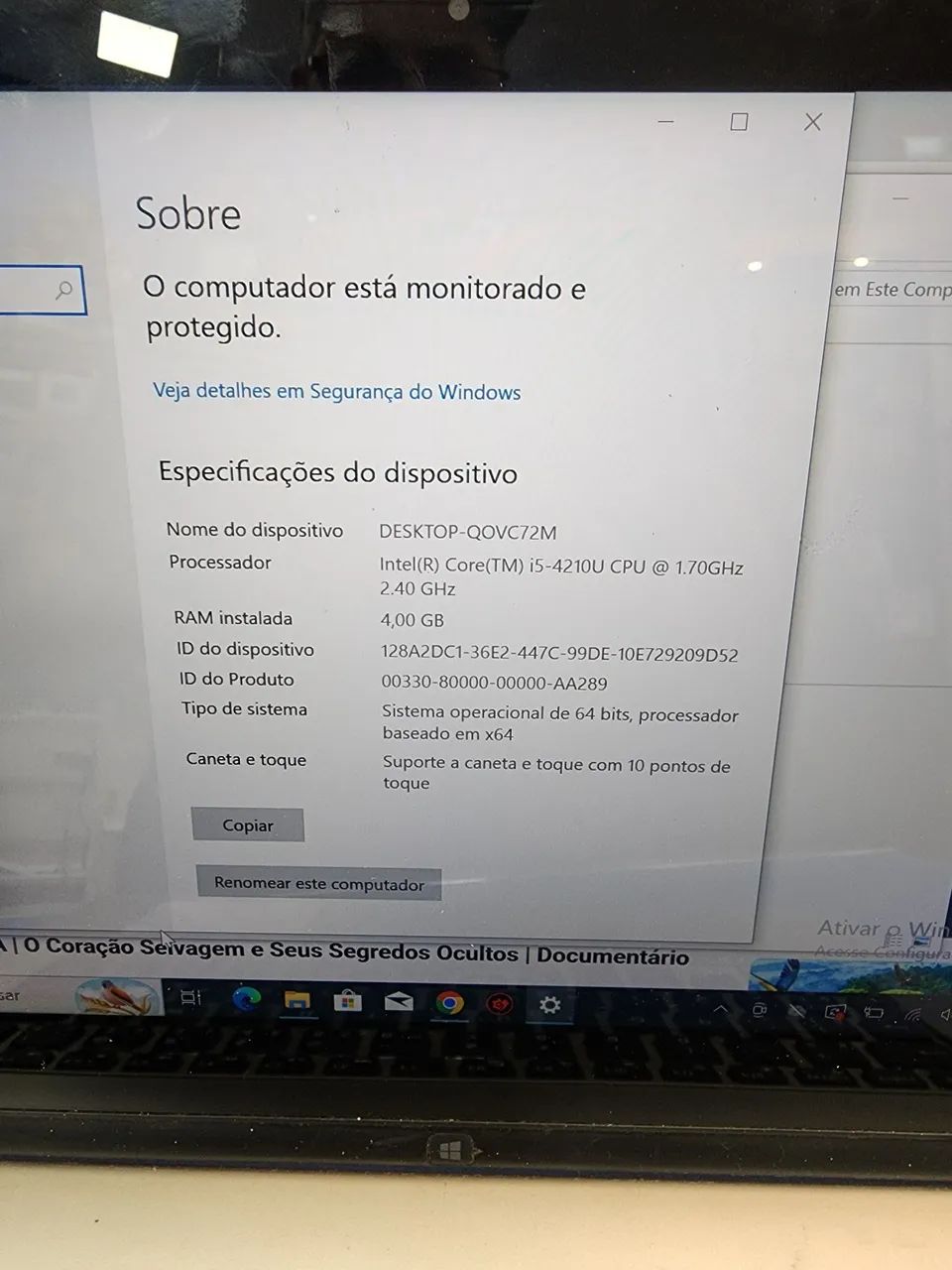 Notebook usado ssd 240 GB memória 4GB  - Foto 2