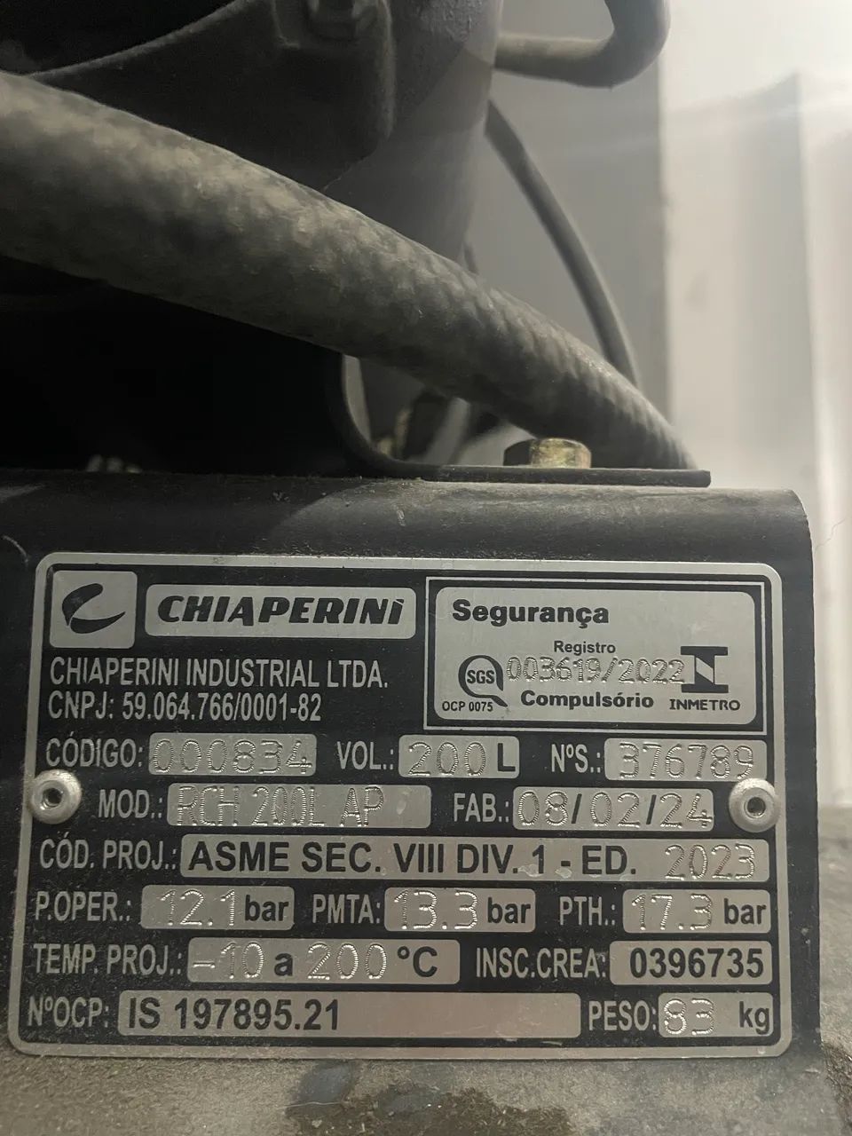 Compressor Chiaperini 20 pés 200L - Foto 2