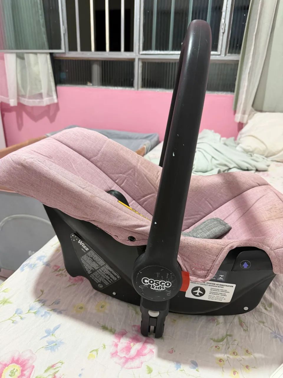 Carrinho de bebê rosa cosco - Foto 3