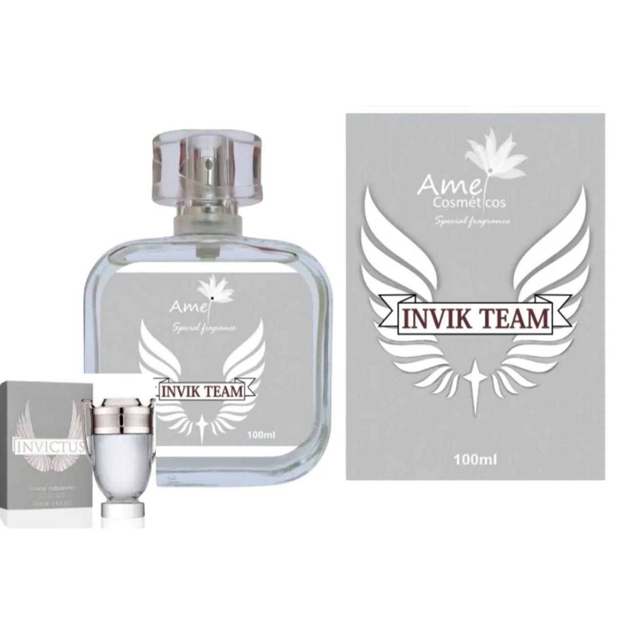 Perfume Invik Team Amei Cosméticos 100ml