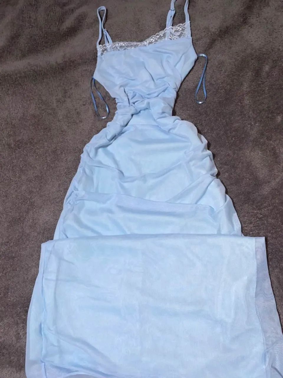 Vestido midi - azul bebê  - Foto 2
