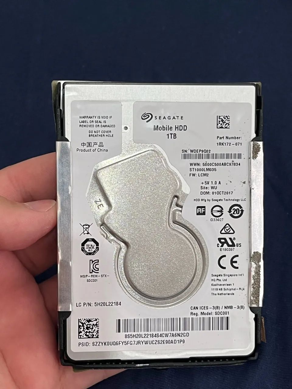 HD Seagate Mobile 1TB 